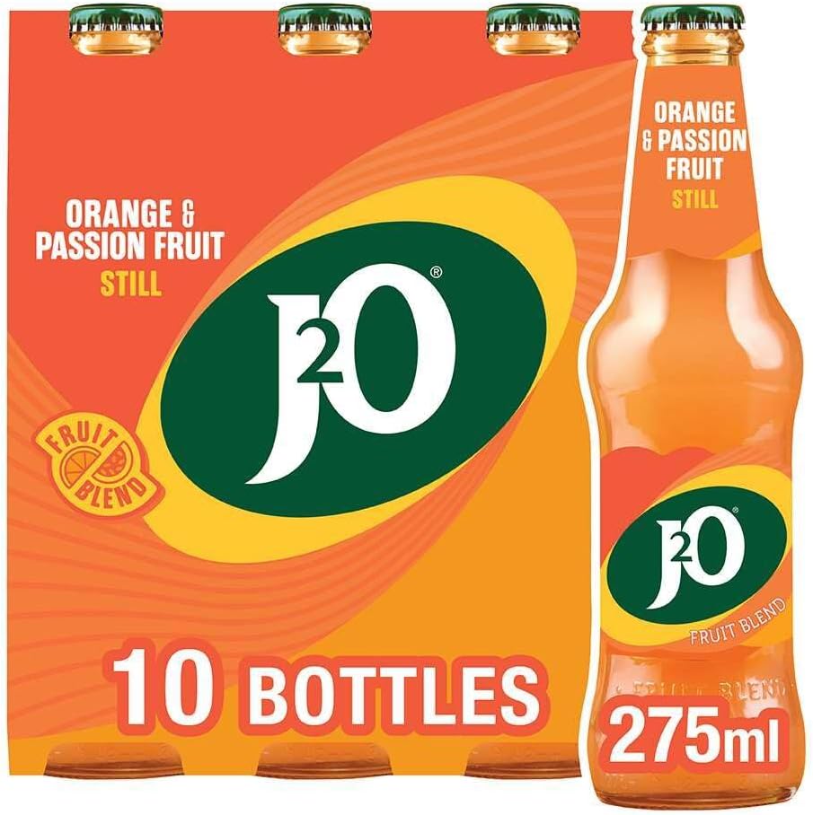 J2O Orange and Passion Fruit bottle